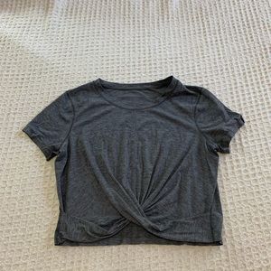 Lululemon crop top with knot detail
